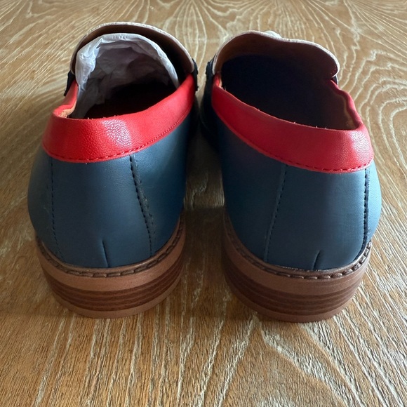 NWOT FRANCO SARTO Carolyn Patriotic Loafers  Red Blue White Women’s Size 8.5W - Picture 8 of 13